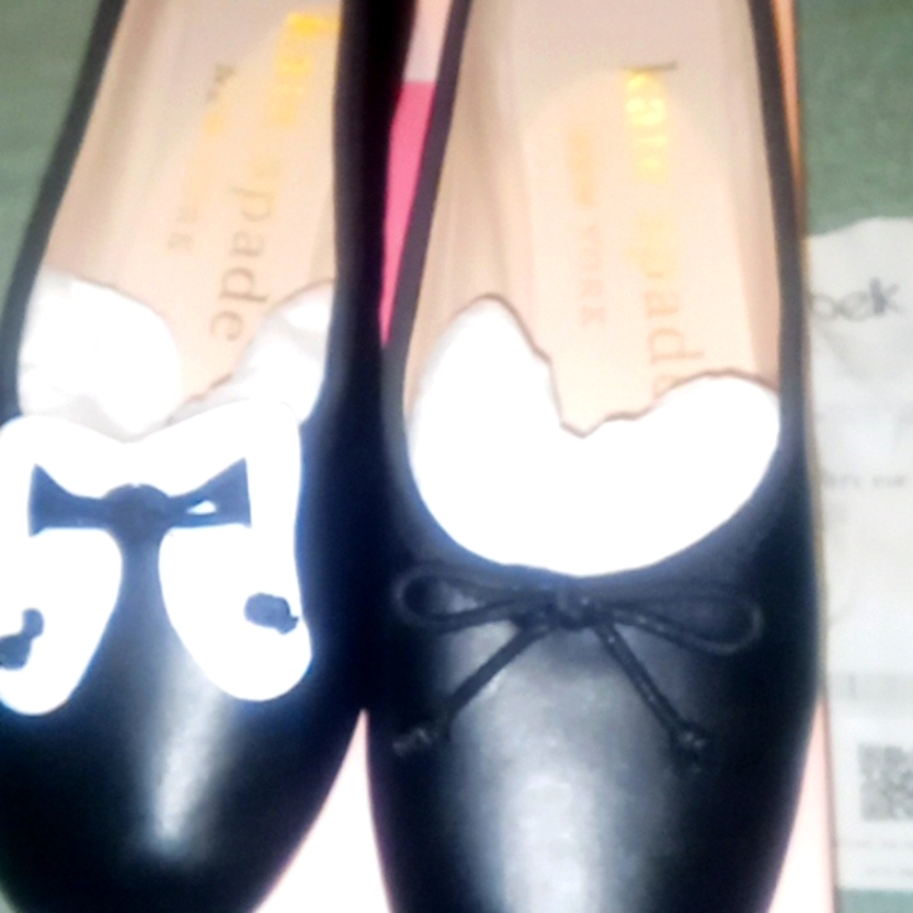 Kate Spade/ honey ballet flats black 6.5